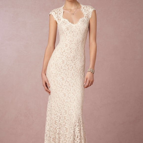 BHLDN Marivana wedding dress by Tasashi Shoji sz 4 - Picture 2 of 7